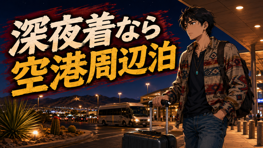 深夜着なら空港周辺泊
